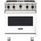 Viking - Professional 5 Series 4.0 Cu. Ft. Freestanding Gas Convection Range - White-Front_Standard