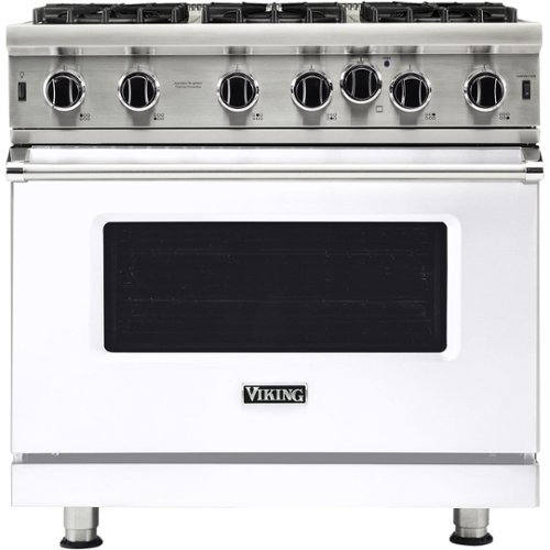 Viking - Professional 5 Series 5.1 Cu. Ft. Freestanding LP Gas Convection Range - White