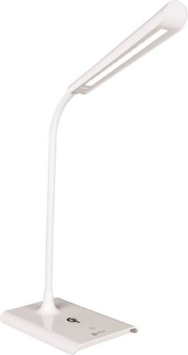 

OttLite - Power Up LED Desk Lamp with Wireless Charging - White