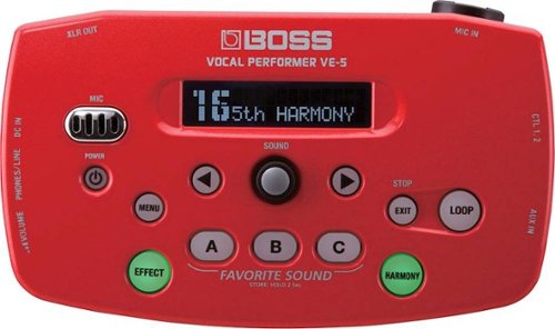 

BOSS Audio - VE-5 Vocal Effects Processor - Red