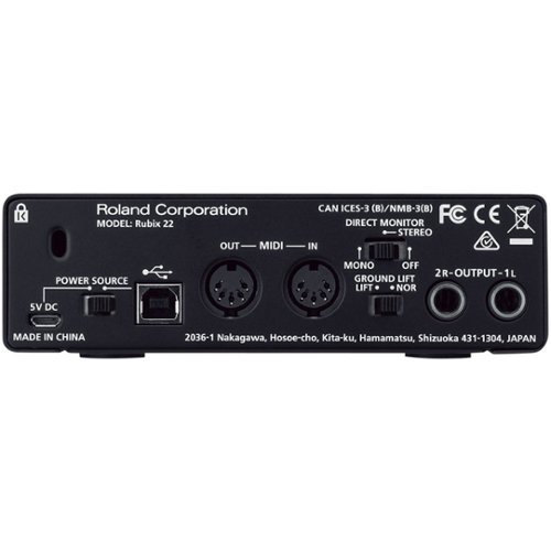 Roland USB Audio Interface Black COMRUBIX22 - Best Buy