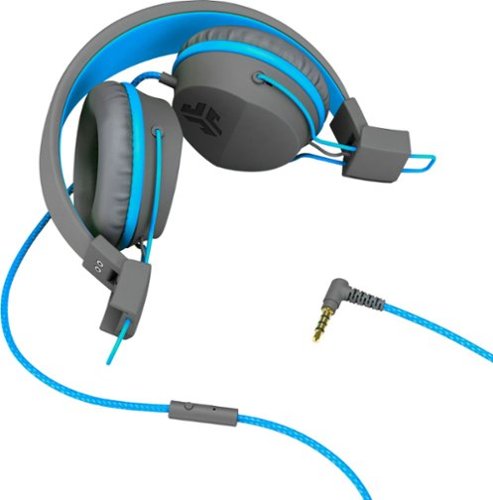 JLab Neon On-Ear Headphones - Blue/Graphite WORLDWIDE DELIVERY