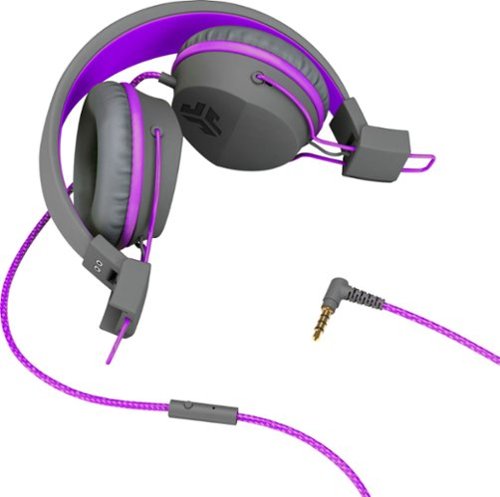 JLab Neon On-Ear Headphones - Violet/Graphite WORLDWIDE DELIVERY