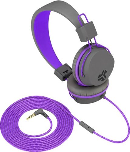 JLab Neon On-Ear Headphones - Violet/Graphite GLOBAL SHIPPING