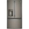 GE - 22.2 Cu. Ft. French Door Counter-Depth Refrigerator - Slate-Front_Standard
