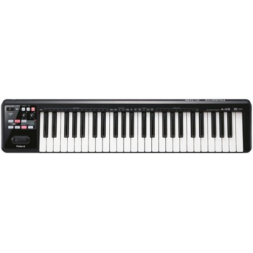 Roland - 49-Key USB MIDI Controller - Black-Front_Standard 