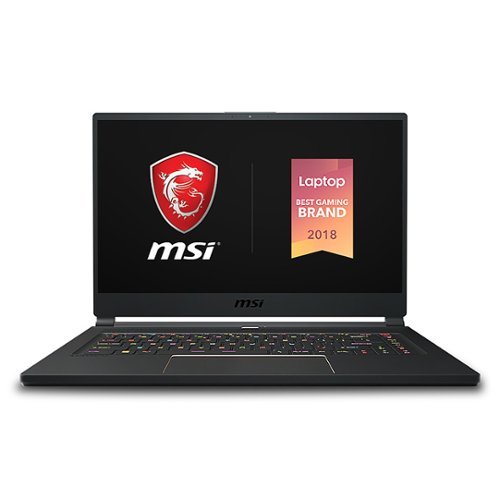 MSI - 15.6" Gaming Laptop - Intel Core i9 - 32GB Memory - NVIDIA GeForce RTX 2080 - 1TB Solid State Drive - Matte Black With Gold Diamond Cut