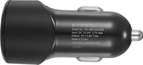Dynex™ 2-Port USB Vehicle Charger - Black WORLDWIDE DELIVERY