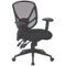 WorkSmart - SPX Series 5-Pointed Star Fabric Office Chair - Black-Front_Standard