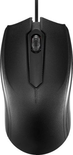  Dynex™ - Wired Optical Standard Ambidextrous Mouse - Black