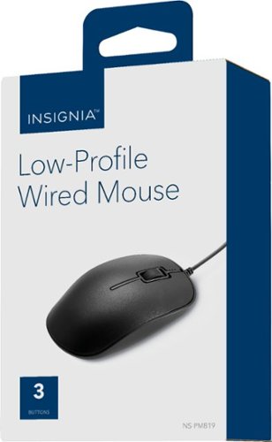 Insignia™ Wired Optical Mouse - Wired - Black WHERE TO BUY