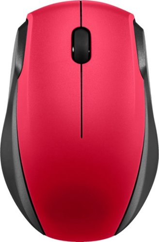  Insignia™ - Wireless Optical Mouse - Black/Red