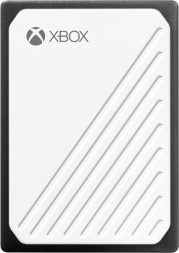WD - Gaming Drive Accelerated for Xbox One 500GB External USB 3.0 Portable Solid State Drive - White With Black Trim