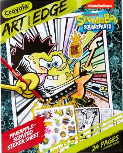  Crayola - Art With Edge SpongeBob SquarePants Coloring Pages with Scented Stickers - Yellow