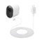 Wasserstein - Charging Cable with Power Adapter for Arlo Ultra and Pro 3 - White-Front_Standard