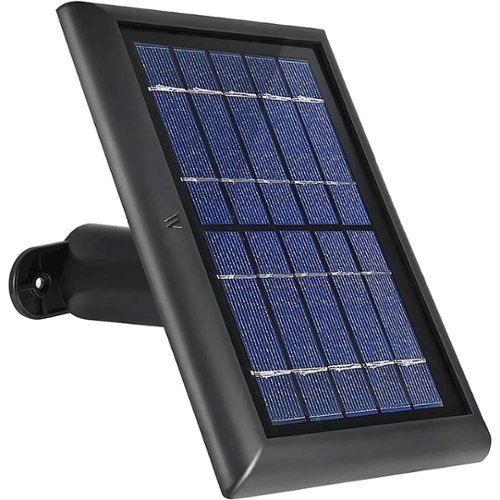 Wasserstein - Solar Panel for Arlo Ultra 2 and Arlo Pro 4 Surveillance Cameras - Black