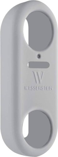 Wasserstein - Protective Silicone Skin for Nest Hello Video Doorbell - Gray-Angle_Standard 