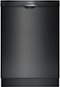 Bosch - 100 Series 24" Tall Tub Built-In Dishwasher with Stainless-Steel Tub - Black-Front_Standard