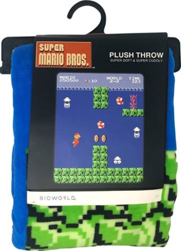  Nintendo - Super Mario Fleece Blanket - Blue