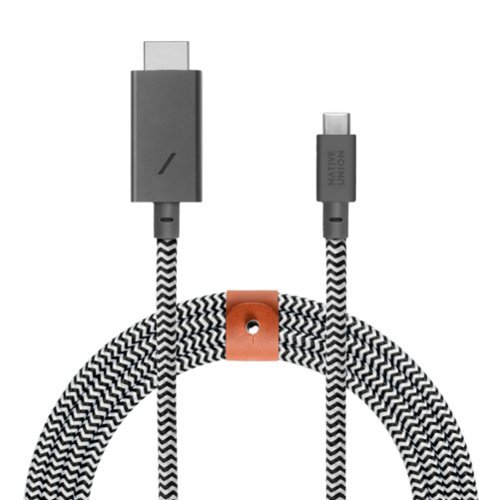 Native Union 10' External C to HDMI 4k Cable - Zebra WORLDWIDE DELIVERY