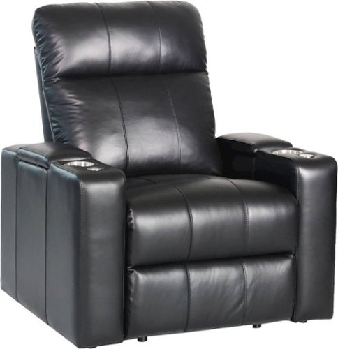 Spectra - Bravo Home Theater Seating - Black-Front_Standard 