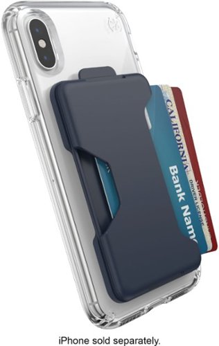 Speck LootLock Stick-On Wallet for Most Smartphones - Eclipse Blue GLOBAL SHIPPING