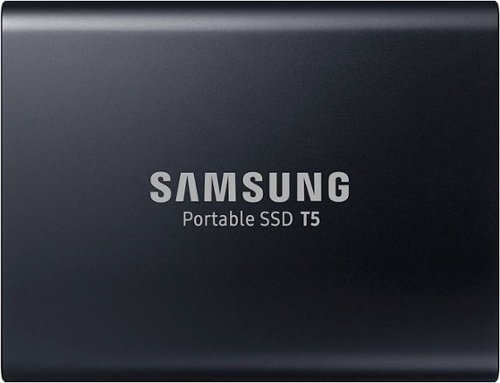 Samsung - Geek Squad Certified Refurbished T5 2TB External USB Type C Portable Solid State Drive - Deep black