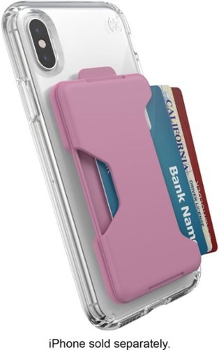 Speck LootLock Stick-On Wallet for Most Smartphones - Deja Vu Pink GLOBAL SHIPPING