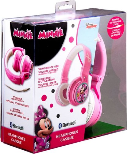 eKids Minnie Mouse Wireless Over-the-Ear Headphones - Pink SHOP ONLINE
