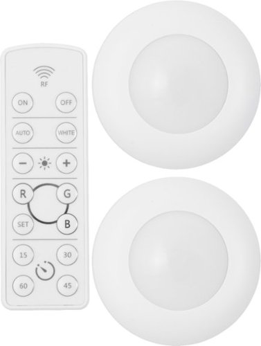 Energizer - Color Changing LED Puck Lights (2-Pack)-Front_Standard 