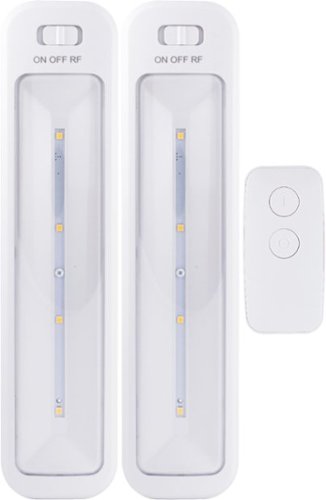 Energizer - 10" LED Light Bar (2-Pack) - White-Front_Standard 