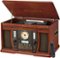 Victrola - Aviator Signature Bluetooth 8-in-1 Record Player - Mahogany-Front_Standard