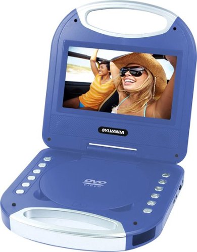 Curtis - SYLVANIA 7" Portable DVD Player - Blue