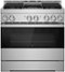 JennAir - NOIR 5.1 Cu. Ft. Freestanding Gas True Convection Range with CustomClean - Floating Black Glass-Front_Standard