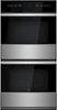 JennAir - NOIR 27" Built-In Double Electric Convection Wall Oven - Floating Glass Black-Front_Standard