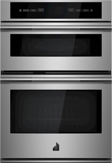JennAir - RISE 30" Single Electric Convection Wall Oven with Built-In Microwave - Stainless steel - Front_Standard