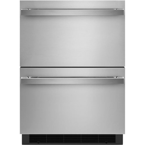 JennAir - NOIR 4.7 Cu. Ft. Built-In Double Refrigerator Drawers - Stainless steel