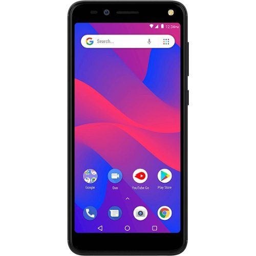 BLU - Grand M3 with 16GB Memory Cell Phone (Unlocked) - Black-Front_Standard 