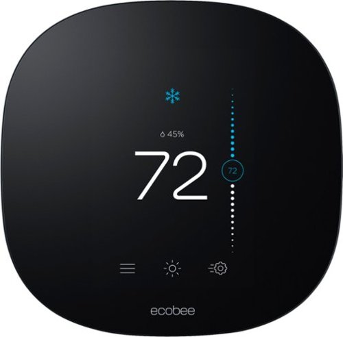 ecobee - Refurbished ecobee3 lite Smart Programmable Thermostat - Black