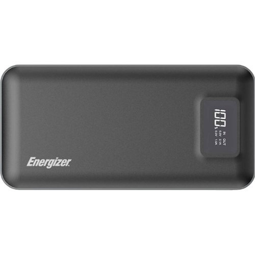 Energizer - HIGHTECH 20,000 mAh Portable Charger for Most USB-Enabled Devices - Black-Front_Standard 