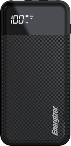 Energizer - ULTIMATE 10,000 mAh Portable Charger for Most USB-Enabled Devices - Black-Front_Standard 
