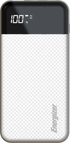 Energizer - ULTIMATE 10,000 mAh Portable Charger for Most USB-Enabled Devices - White-Front_Standard 