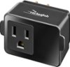 Rocketfish™ - 1 Outlet Wall Tap 540 Joules Surge Protector - Black-Front_Standard