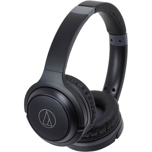 Audio-Technica - ATH S200BT Wireless Over-the-Ear Headphones - Black