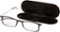 ThinOptics - Brooklyn 2.5 Strength Glasses with Milano Case - Black-Angle_Standard