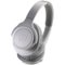 Audio-Technica - ATH SR30BT Wireless Over-the-Ear Headphones - Natural Gray-Front_Standard 