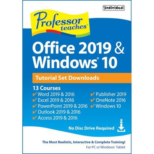 Individual Software - Professor Teaches Office 2019 and Windows 10 - Windows [Digital]