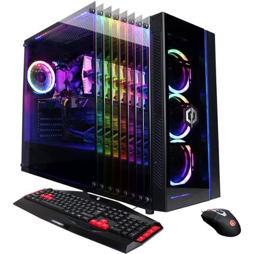 CyberPowerPC - Gaming Desktop - Intel Core i5-9400F - 8GB Memory - NVIDIA GeForce GTX 1650 - 500GB Solid State Drive - Black-Front_Standard 
