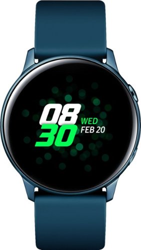 Samsung - Geek Squad Certified Refurbished Galaxy Watch Active Smartwatch 40mm Aluminium - Green