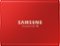 Samsung - T5 500GB External USB Type C Portable Solid State Drive - Metallic Red-Front_Standard